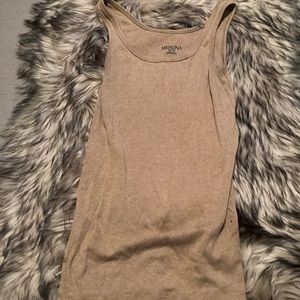 2 for $10 ◦ Merona tan tank top fitted size XS
